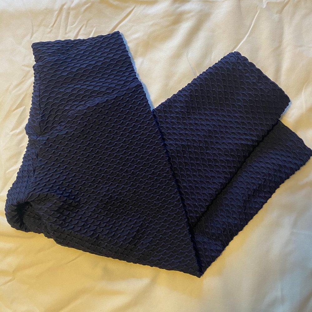 Booty By Brabants Croc Skin Navy Leggings